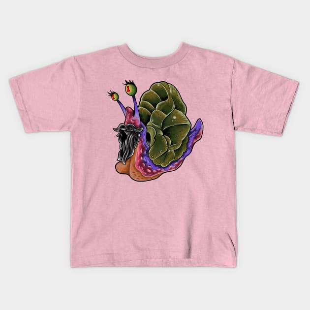 Grandfather snail...... meh Kids T-Shirt by Ryan Zarefoss 